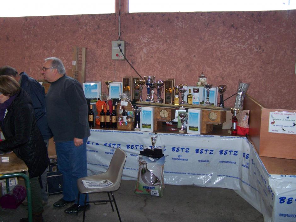 Les lots étaient nombreux pour récompenser toutes les espèces présentées