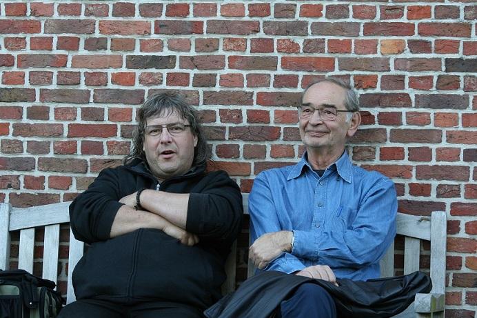 Alain Collot (à droite) aux cotés de Luuc Van Havere son grand ami - unis par une même passion