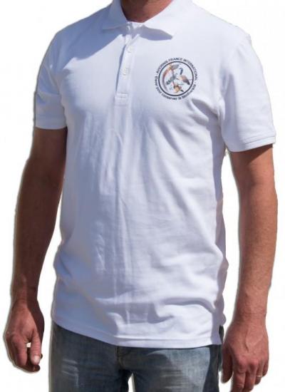 Polo manches courtes blanc